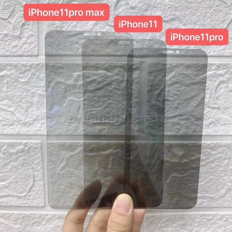 Anti-Spy Privacy Tempered Glass Screen Protector for iPhone 11/12/13/14/15 Pro Max Plus XR XS 7/8 Plus, Retail Box Package