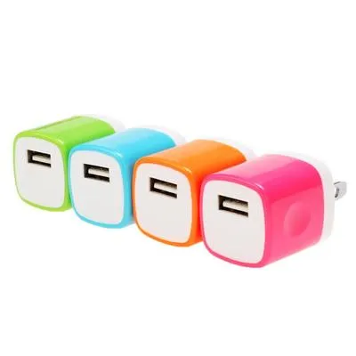 Colorful 1A USB Wall Charger Adapter for iPhone 5 6 7 Samsung S6 S7