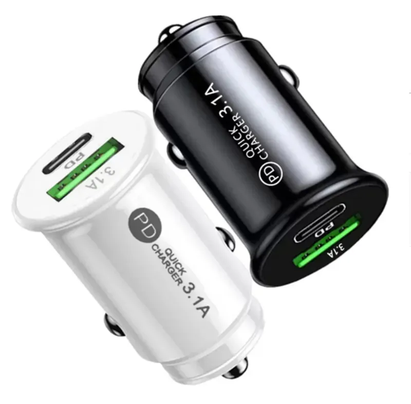 Dual Port PD Car Charger USB-C Car Charger for iPhone 14 13 12 Samsung S22 S20 and iPad