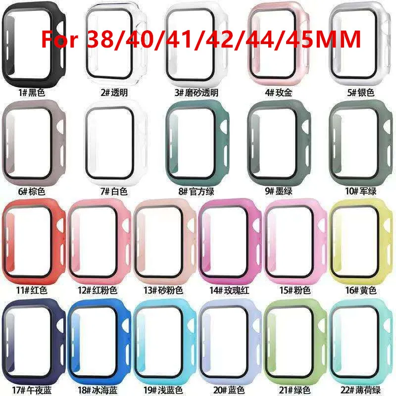 iWatch 360 Full Screen Protector Case - Tempered Glass - Multiple Sizes - PC Hard Cover