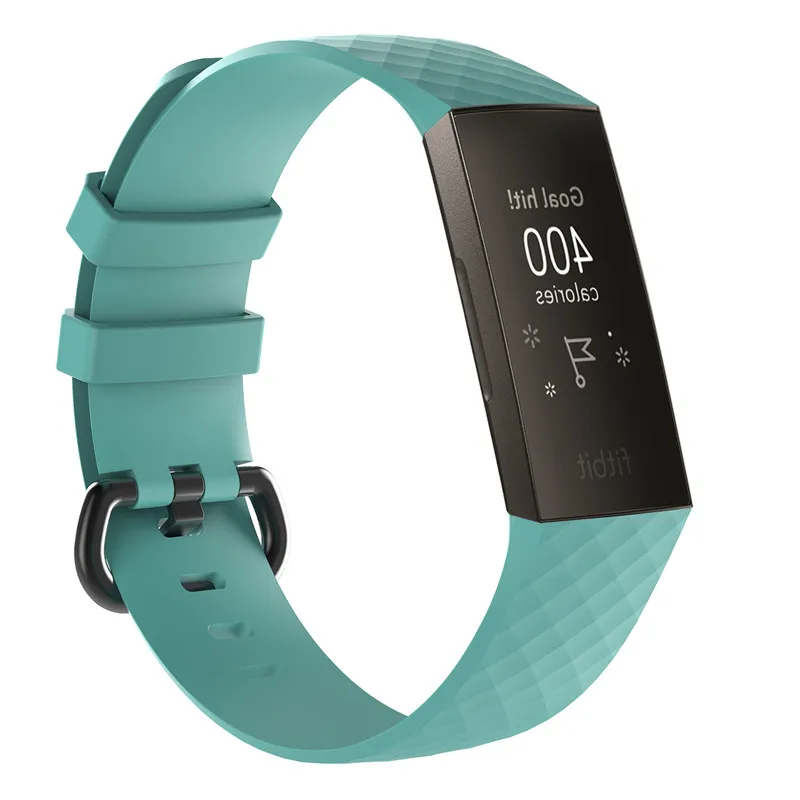 Breathable Silicone Sport Band for Fitbit Charge 3 - Durable Wristband Replacement, Various Colors