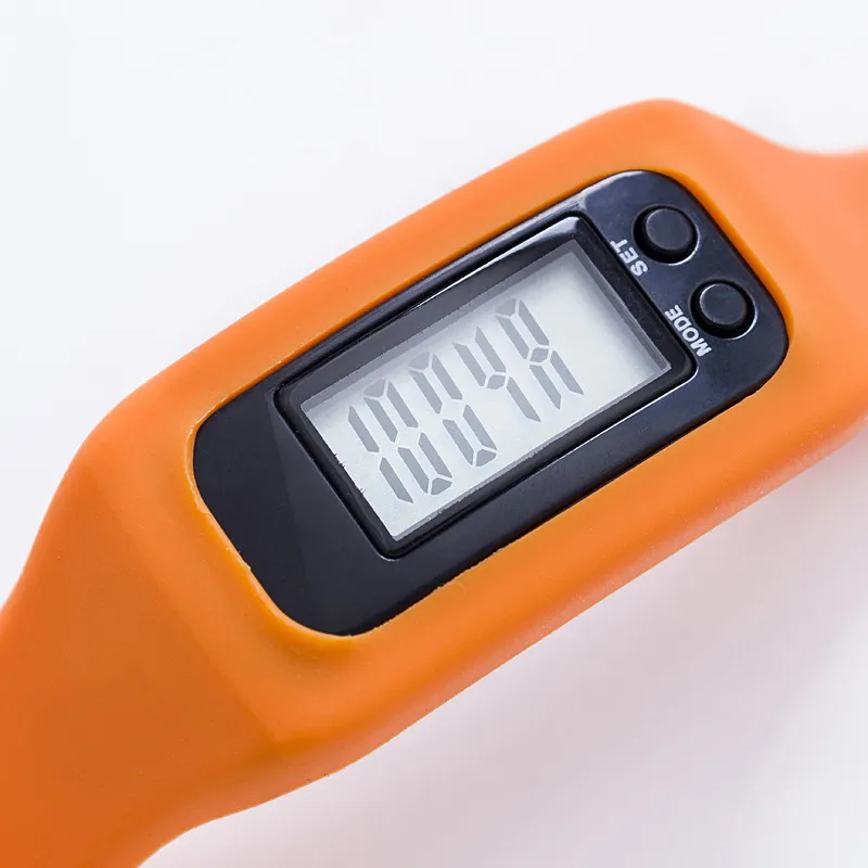 Colorful Silicone LED Pedometer Smart Wristband for Walking, Running, Step Counting, Calorie Burning and Distance Tracking