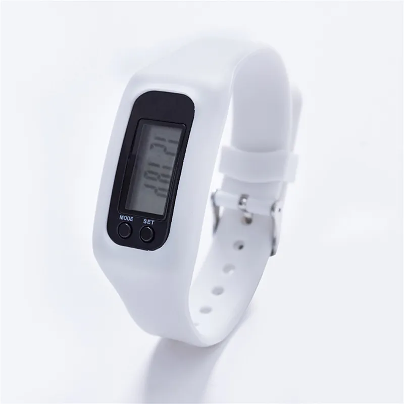 Colorful Silicone LED Pedometer Smart Wristband for Walking, Running, Step Counting, Calorie Burning and Distance Tracking