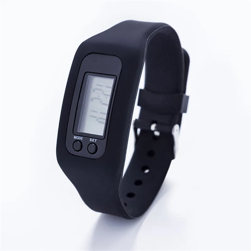 Colorful Silicone LED Pedometer Smart Wristband for Walking, Running, Step Counting, Calorie Burning and Distance Tracking