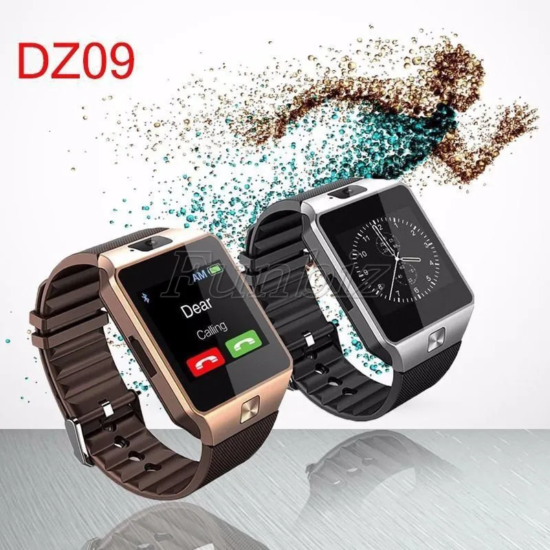 DZ09 1.44-inch Smart Watch with Sim & TF Card Port - Intelligent Sport Watch, Black Wristband