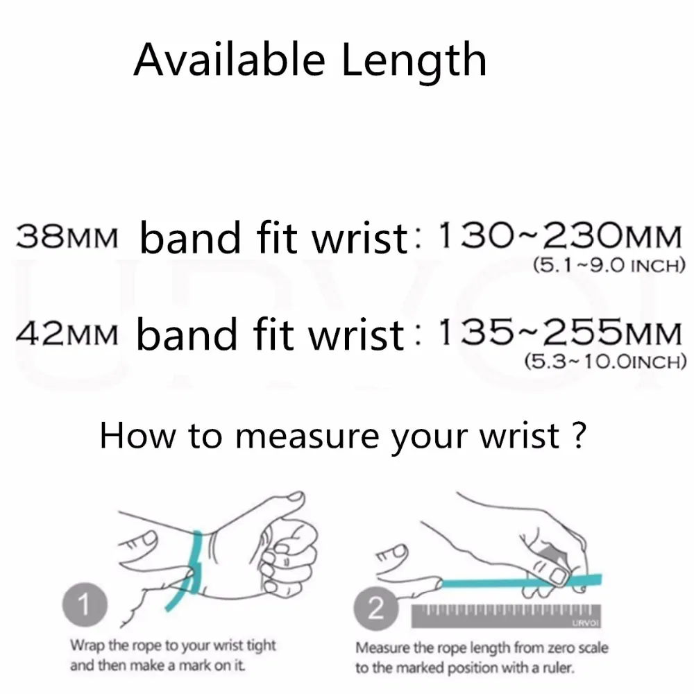 Stainless Steel Apple Watch Band, Milanese Loop Replacement Strap for iWatch Series 1/2/3 38mm 42mm