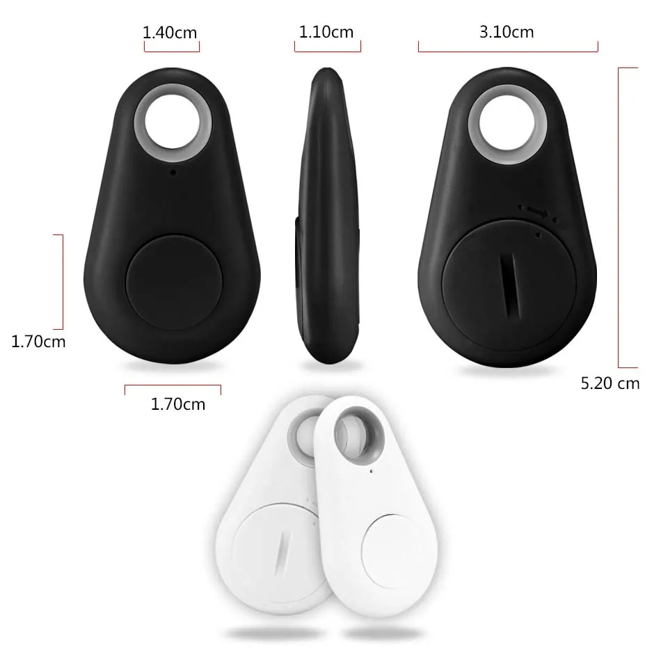 iTag Mini Bluetooth 4.0 GPS Tracker: Pet, Kids, and Item Locator with Anti-Lost Alarm - Retail Box