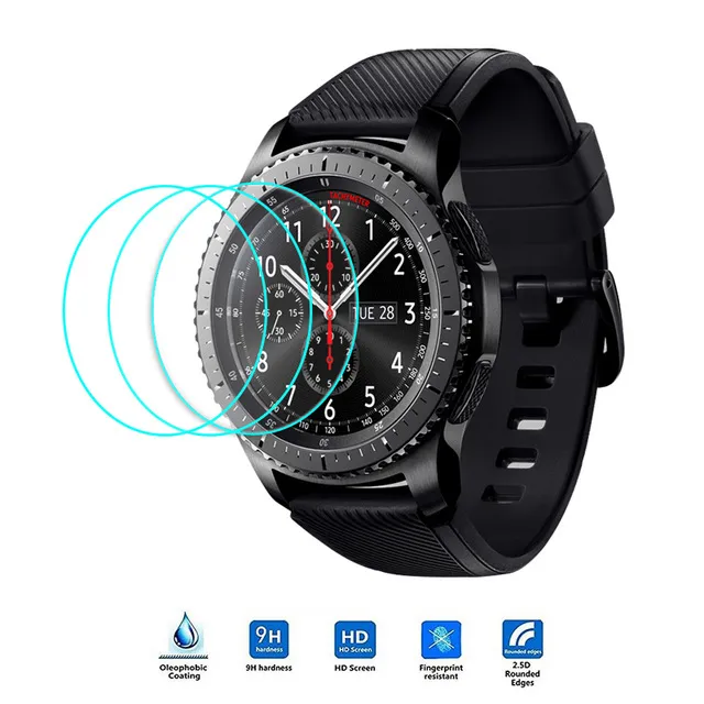 9H Hardness Tempered Glass Screen Protector for Samsung Galaxy Watch 42mm 46mm/Gear S3 S4 S2 Classic Smartwatch