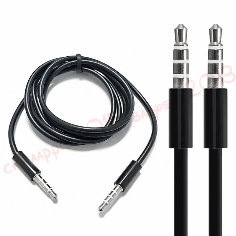 3.5mm Male to Male Aux Audio Cable - Durable Nylon Braided Cord for Car Stereo, Speakers, Headphones, MP3, PC - 1m/2m/3m Length Options