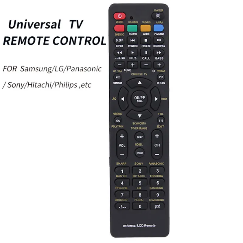 RM-L1130 Universal Remote Control - Multi-Brand LCD/LED TV Replacement for Samsung, LG, Sony, Panasonic, Philips