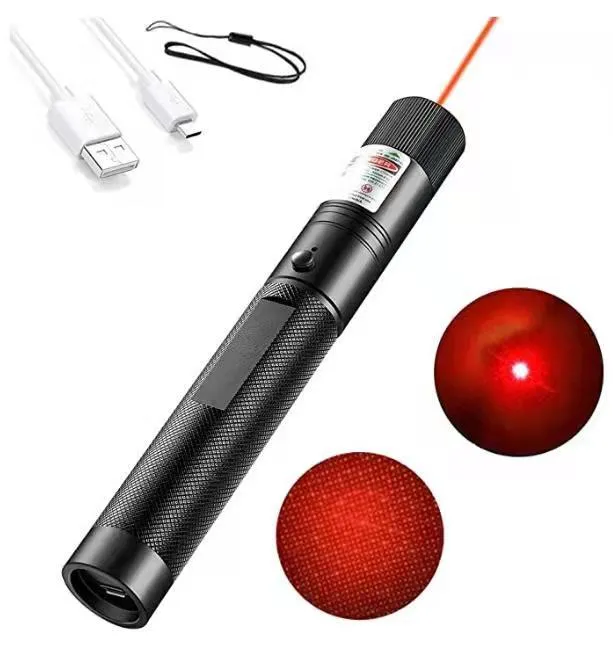 5MW High Power USB Rechargeable Red/Green/Purple Laser Pointer Pen with Single Dot Starry Burning Effect