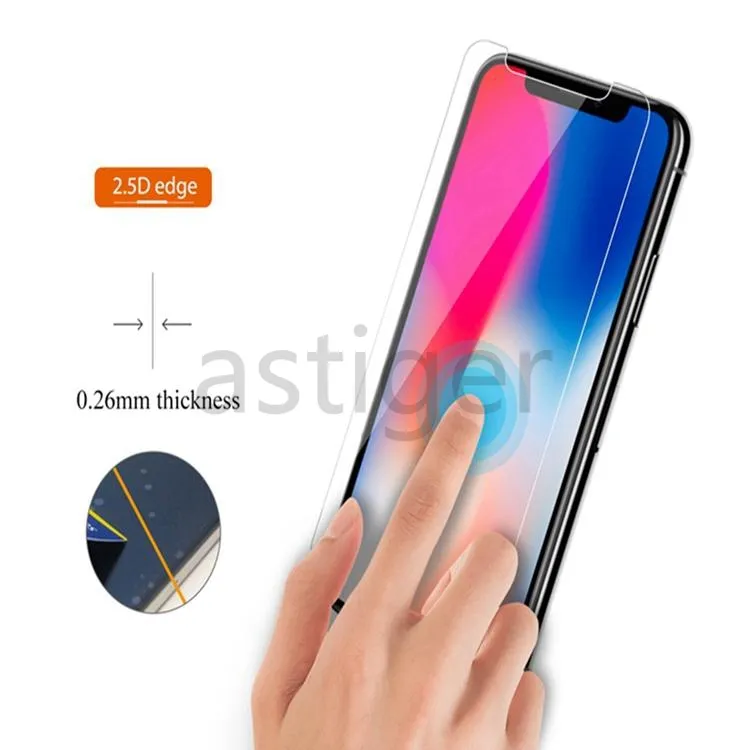 Screen Protector Tempered Glass for iPhone 15 14 13 12 mini 11 Pro X XS Max XR 7 8 Plus LG stylo 6 Samsung A51 A71 A52 A72 Protect Film 9H 0.33mm with Paper retail Box