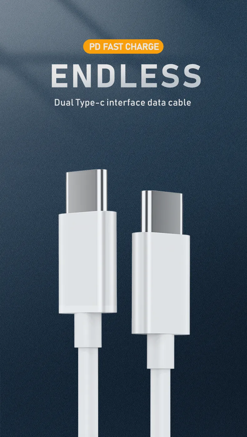 3A PD USB-C Fast Charger Cable - 1M/3ft & 2M/6ft Lengths, Durable Type C Charging Cord for Samsung Galaxy S23/S22/S10/Note 20 - Universal Data Sync