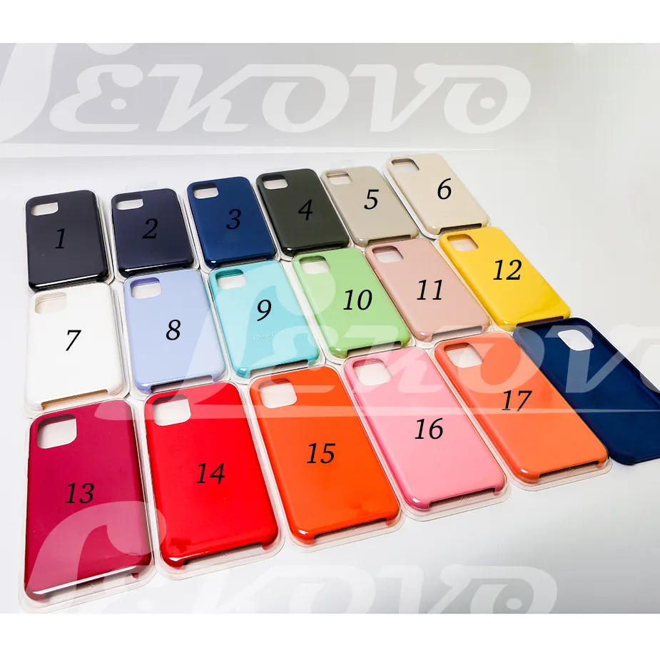 High-Quality Silicone Phone Cases for iPhone 15 Pro Max/15 Pro/15/14/14 Pro, Samsung Galaxy S23/S22, with Retail Package