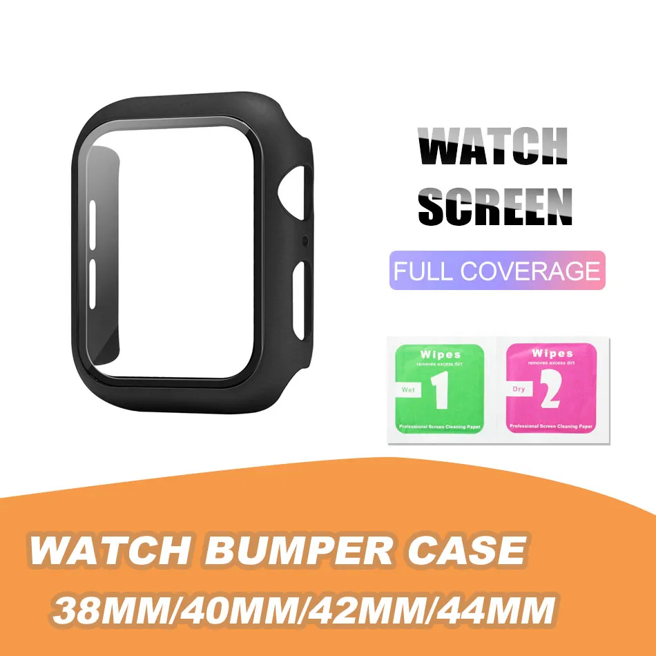 Matte Hard Watch Case with Screen Protector for Apple watch, Ultra Coverage Case