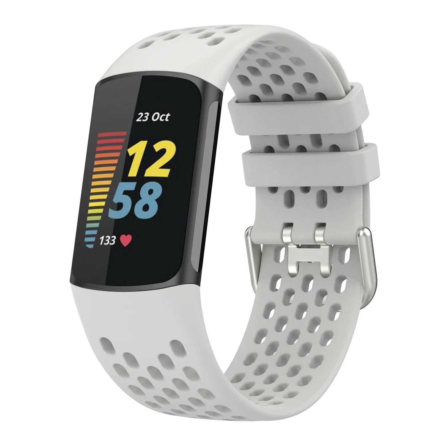 Fitbit Charge 5 Breathable TPU Wrist Band - Soft, Comfortable Strap for Fitbit Charge5 Smart Watch - Available in Small and Large Sizes