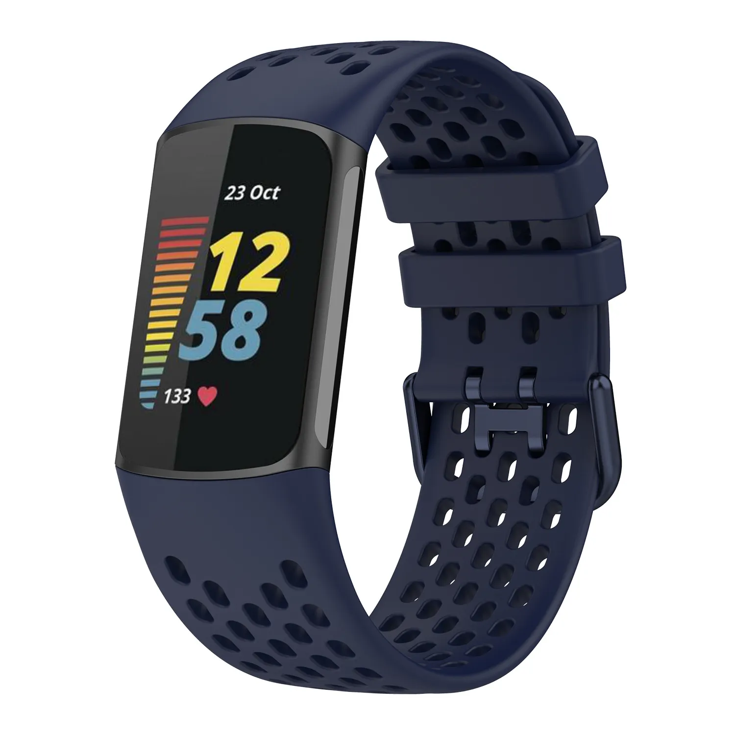 Fitbit Charge 5 Breathable TPU Wrist Band - Soft, Comfortable Strap for Fitbit Charge5 Smart Watch - Available in Small and Large Sizes