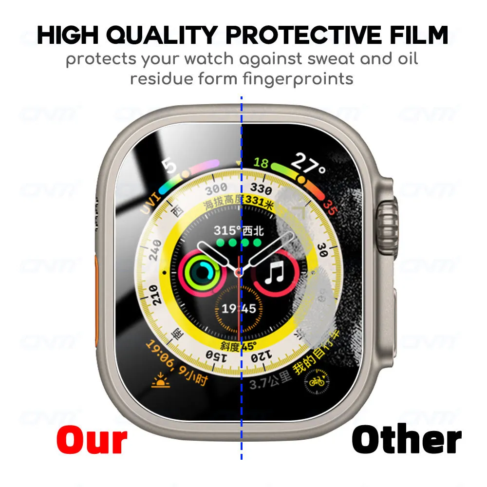 49mm 41mm 45mm Full Coverage Protective Film Smart Watch for Apple Watch Ultra SE 44mm Screen Protectors Tempered glass