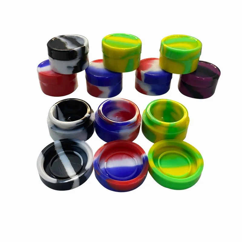 5ml Silicone Wax Container, Non-Stick Food Grade Silicone Storage Jar for Vaporizer, FDA Approved