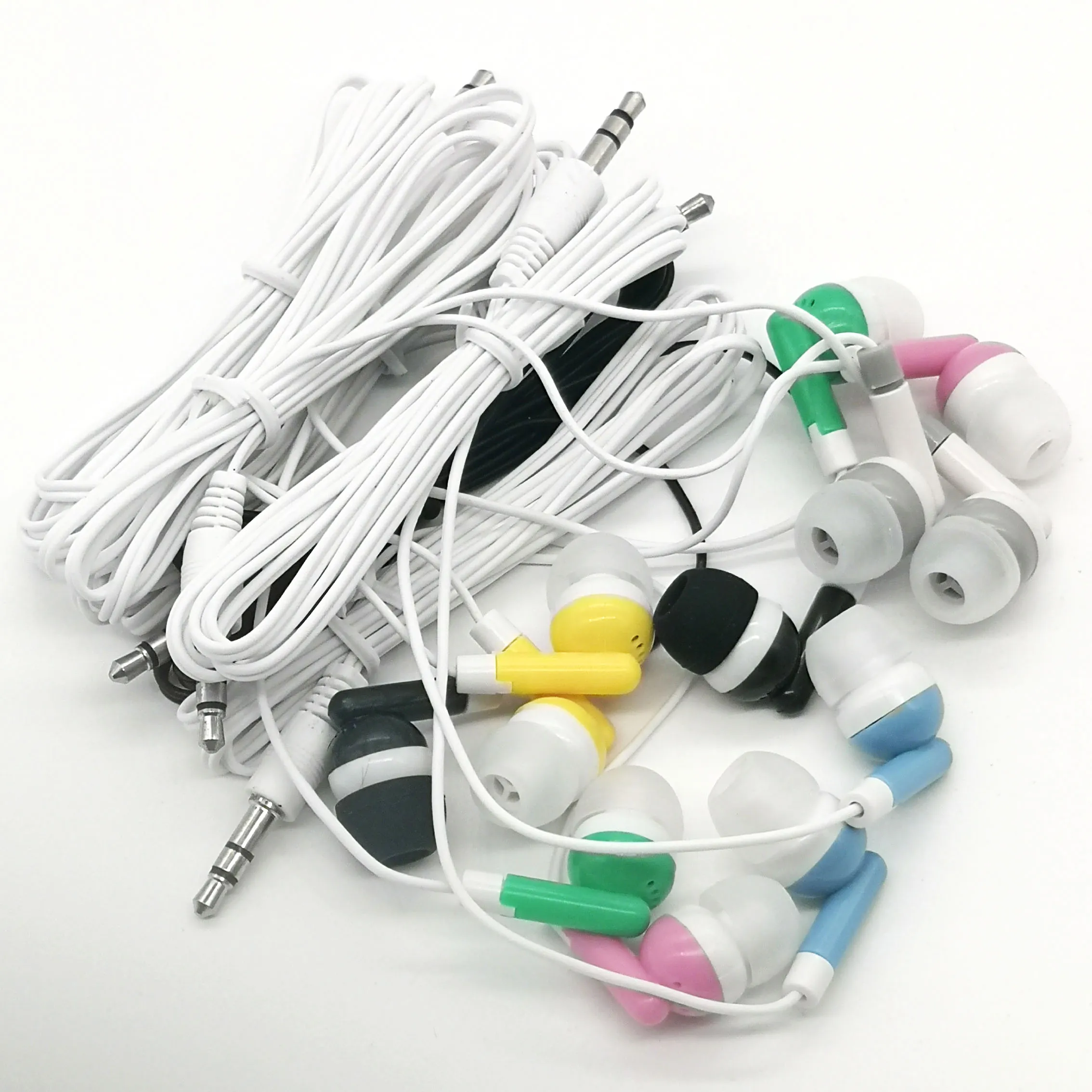 Wholesale Bulk Disposable Earbuds - Wired Earphones for Schools, Libraries, Hospitals, Theatres, and Museums