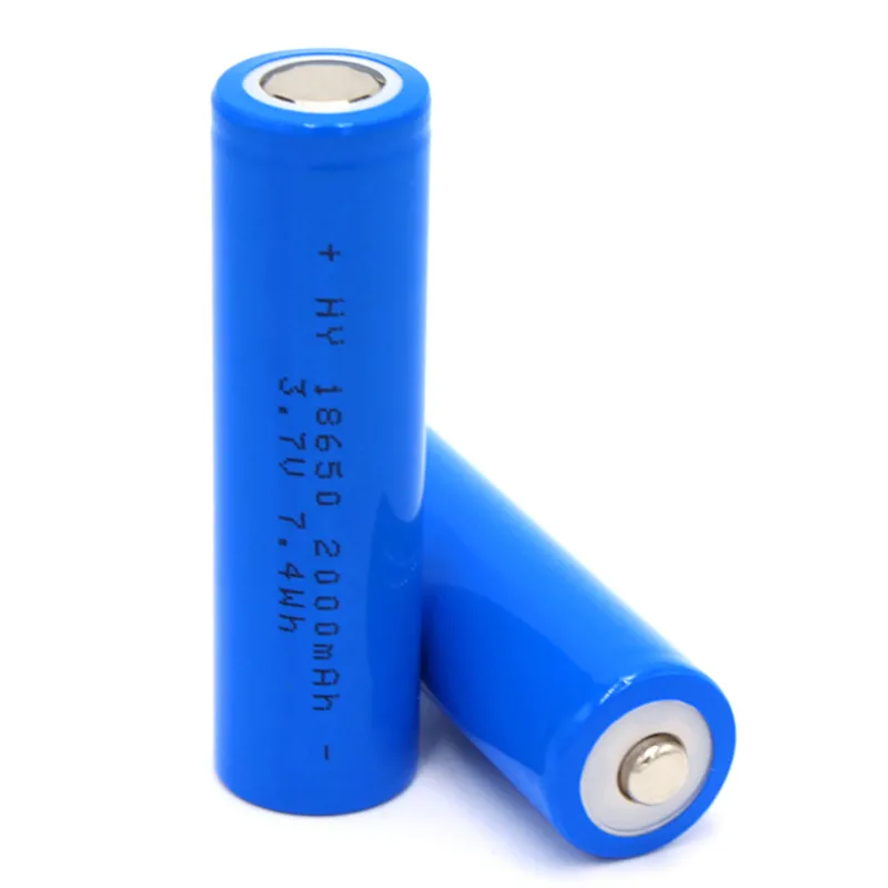 HY18650 3.7V 2600mAh Flat Top Rechargeable Lithium Battery for Flashlights, Laptops, and More